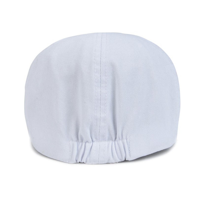 VOBOOM Cotton Flat Cabbie Hat Gatsby Ivy Irish Hunting Newsboy Cap (White) - Image 4